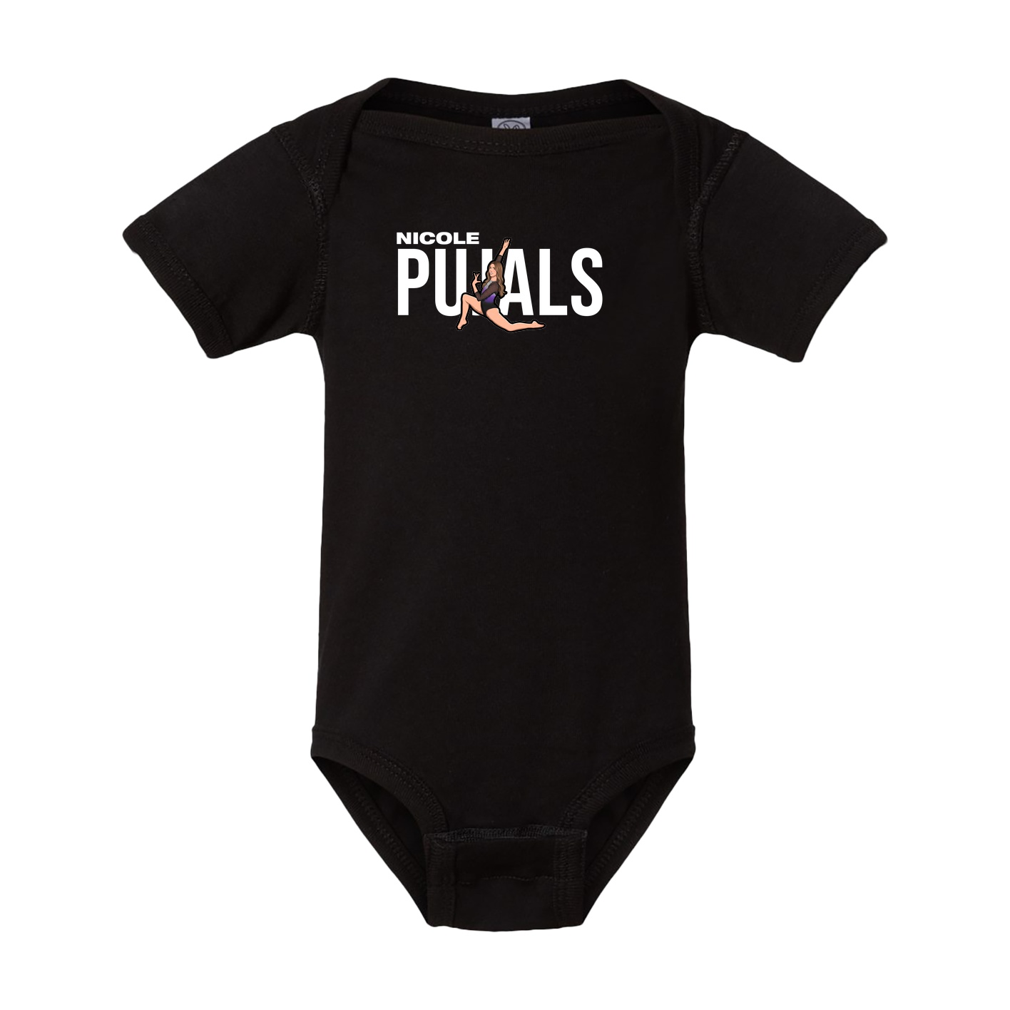 Baby Onesie — Player Name in Black