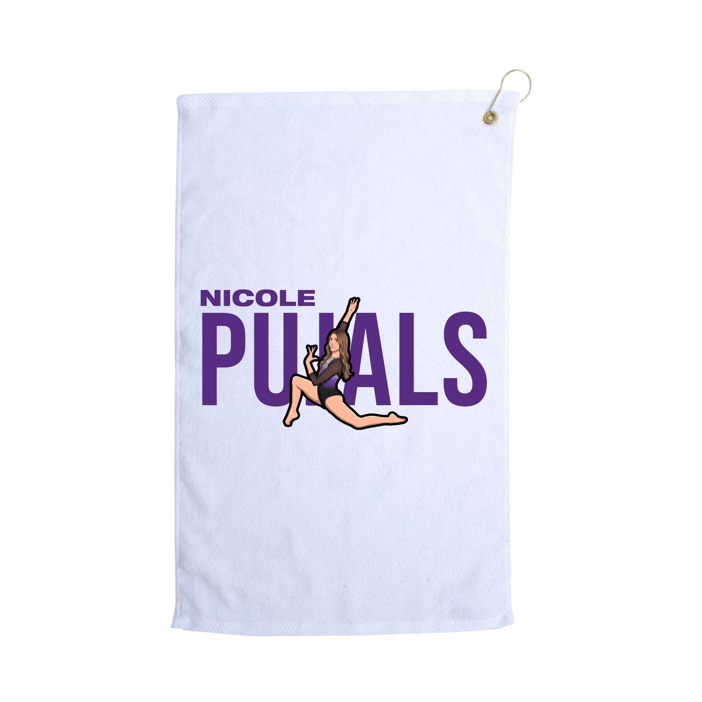 Golf Towel — Player Name in White