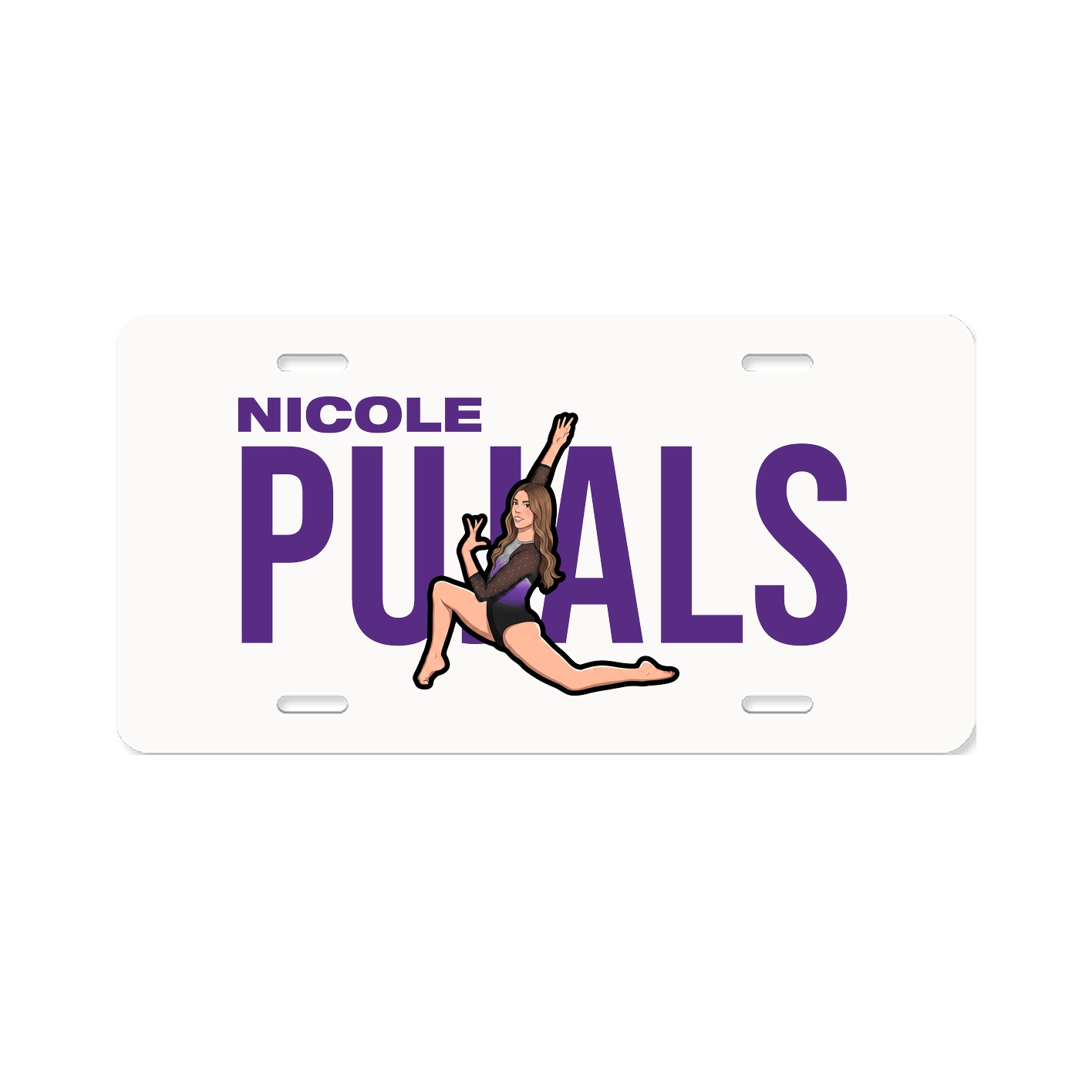 License Plate — Player Name in Classic