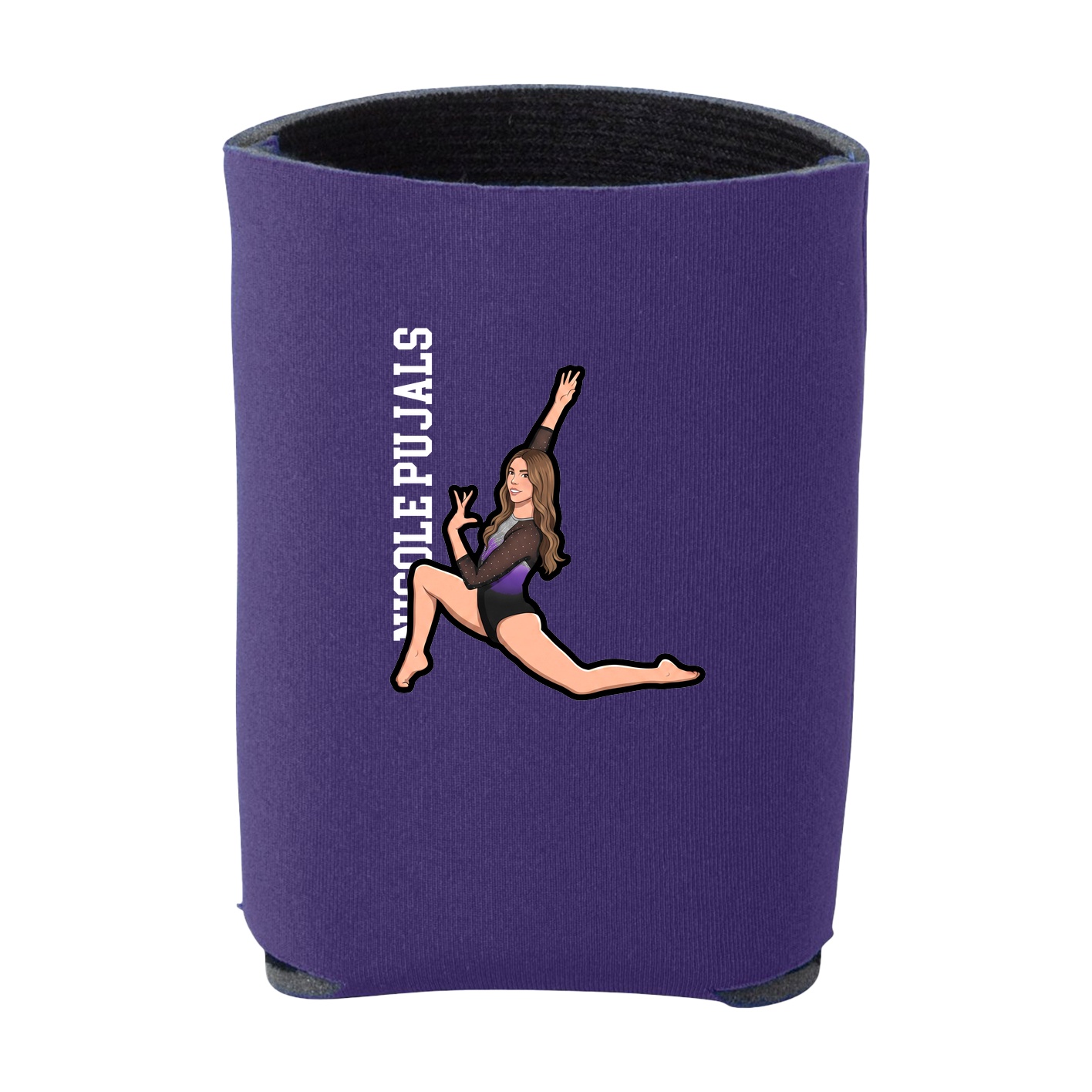 Can Holder — Name Vertical in Purple