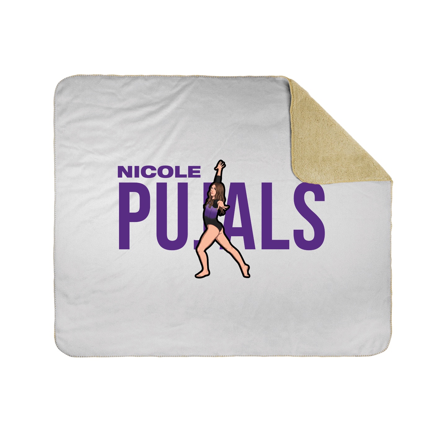 Throw Blanket — Player Name in White