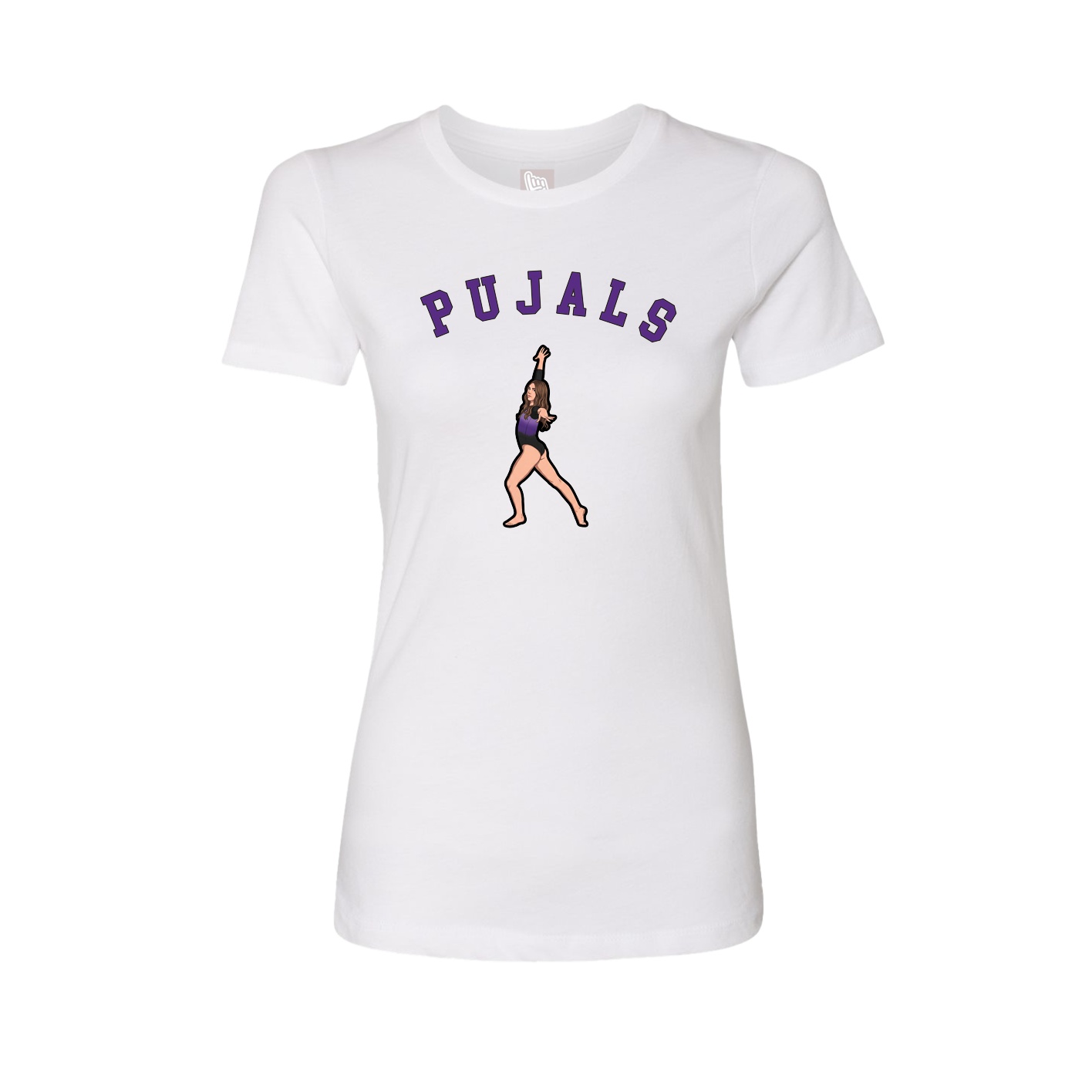 Fitted Women's Tee — Shirsey Arch in White