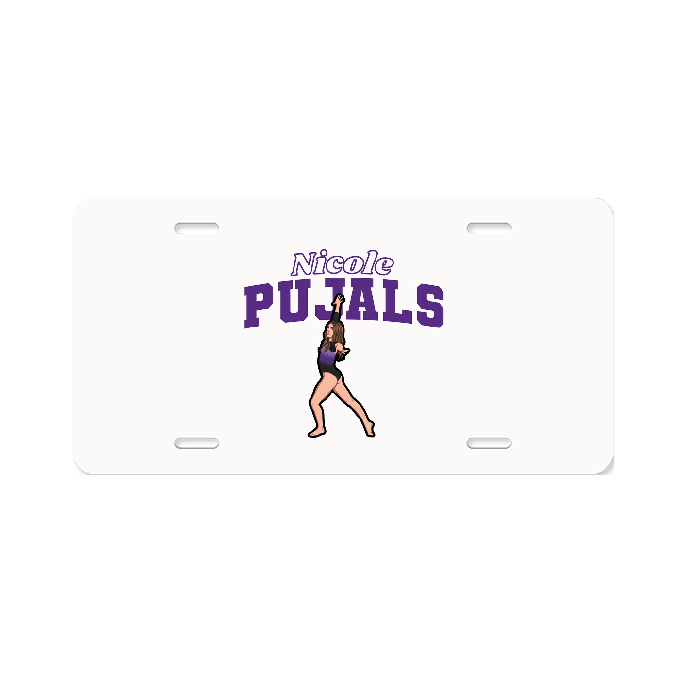 License Plate — Name Arch in Classic