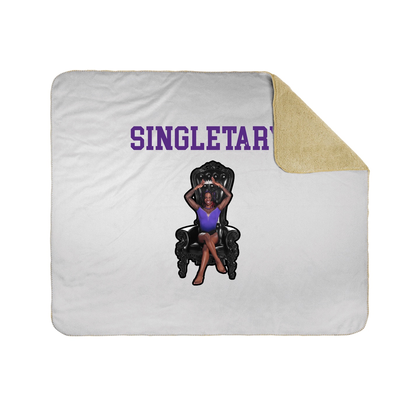 Throw Blanket — Shirsey in White