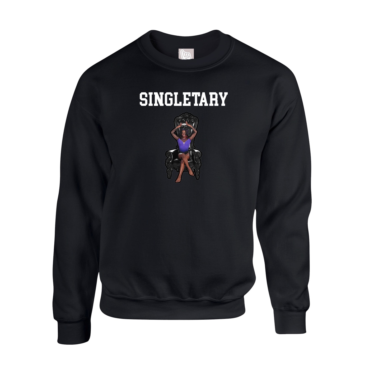 Fleece Crew — Shirsey in Black