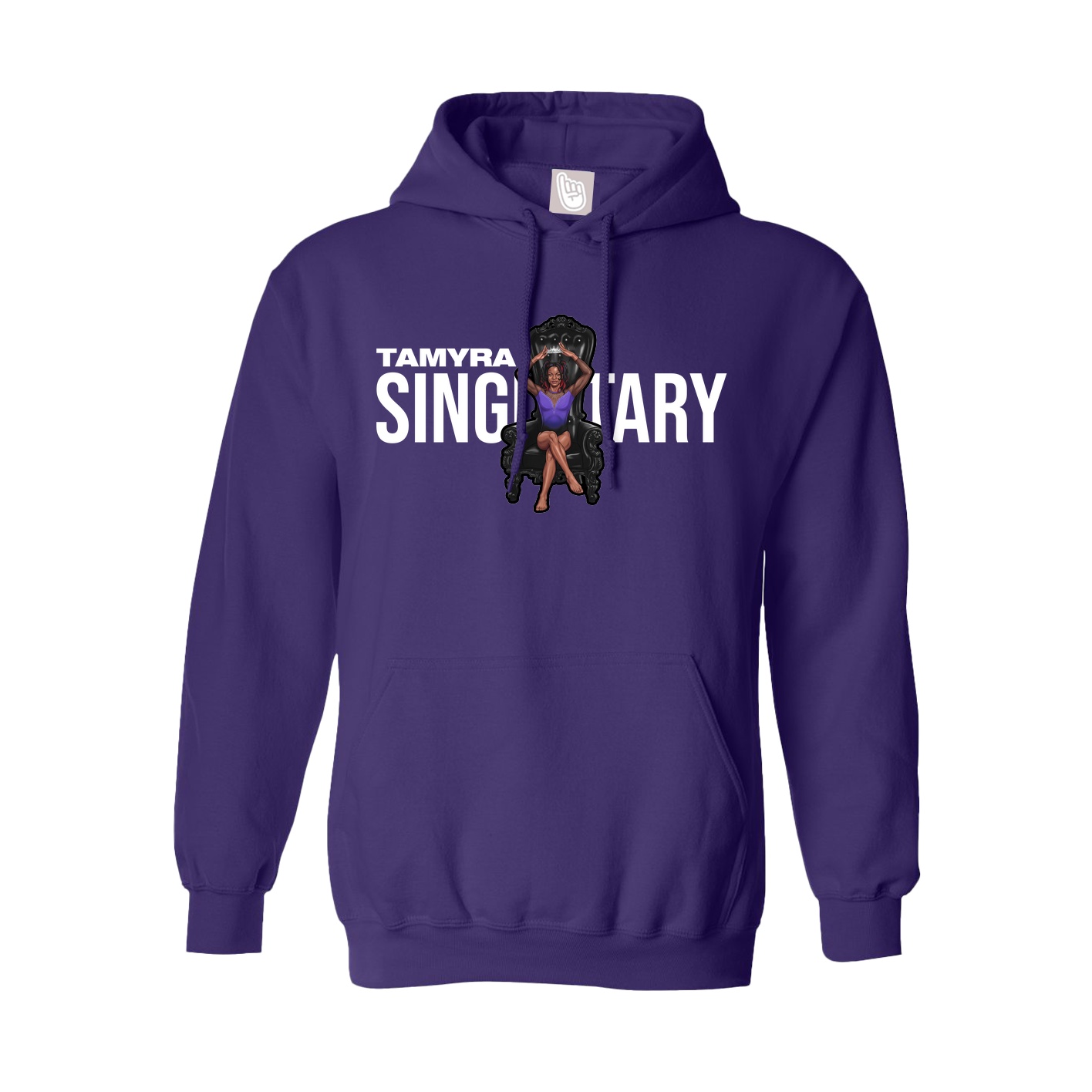 Hoodie — Player Name in Purple