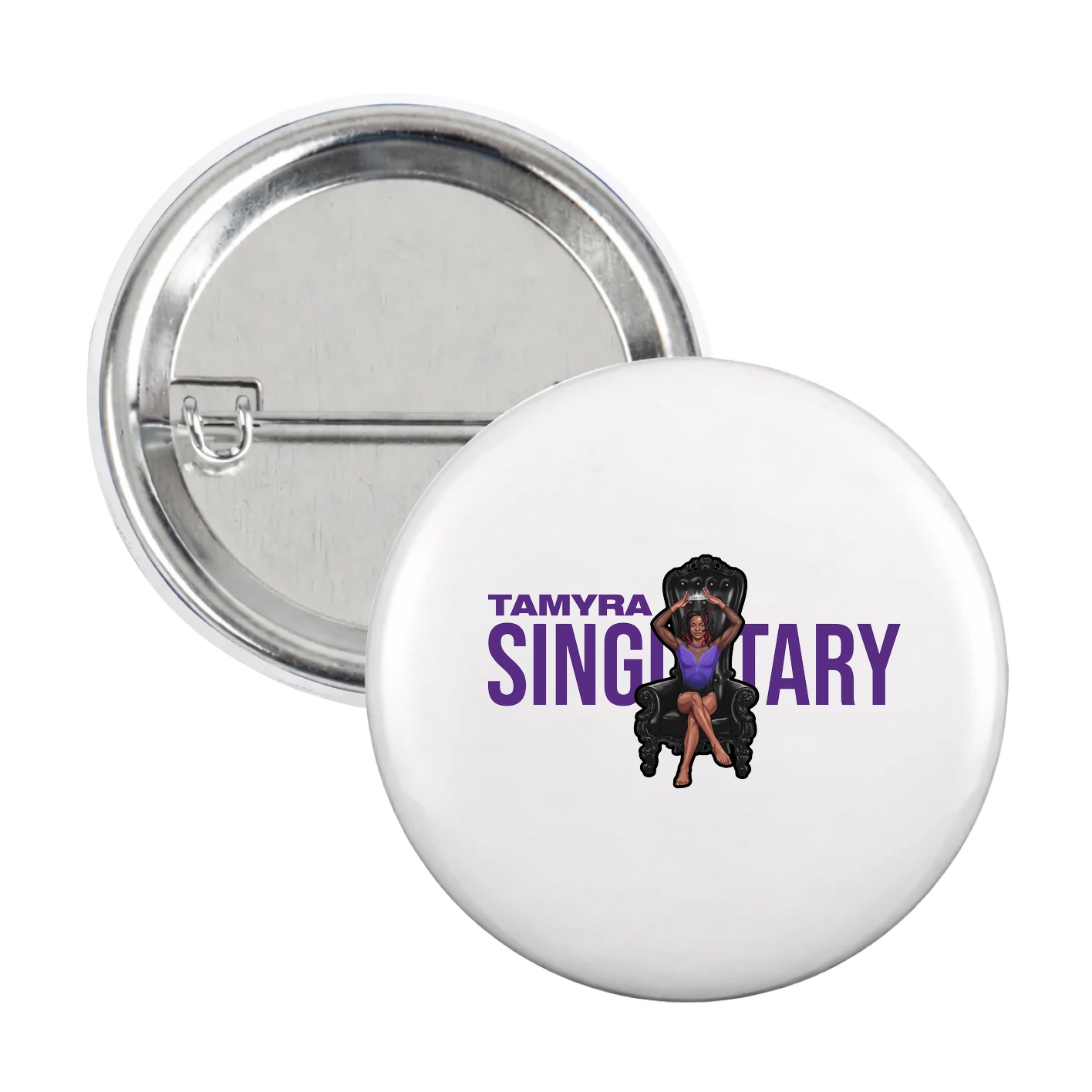 Game Day Button — Player Name in White
