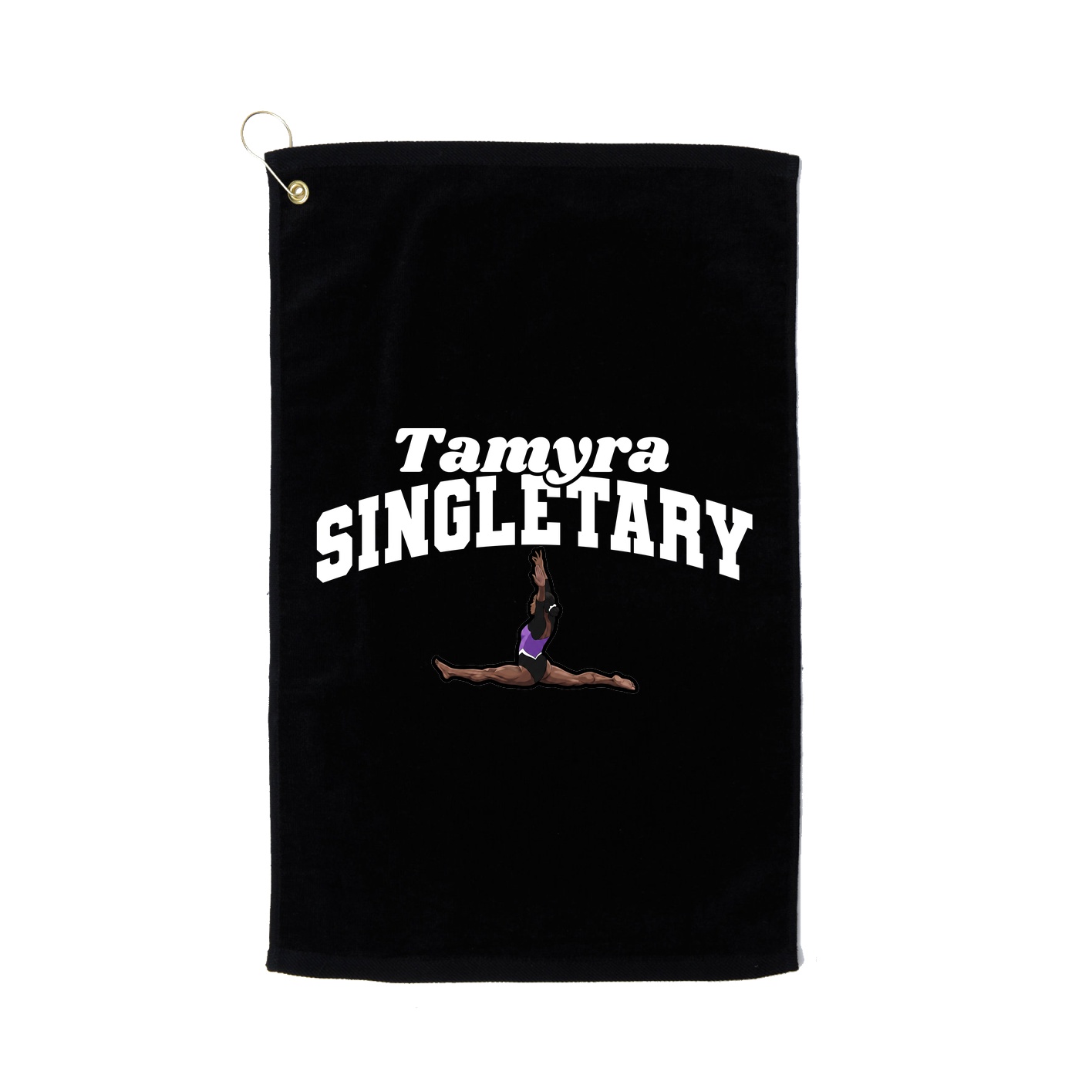 Golf Towel — Signature Arch in Black