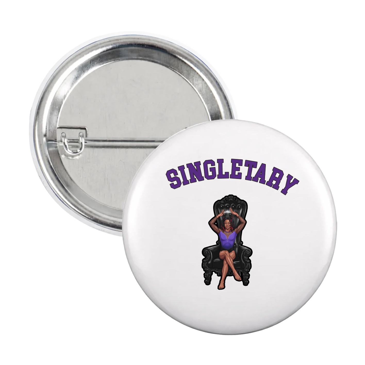 Game Day Button — Shirsey Arch in White