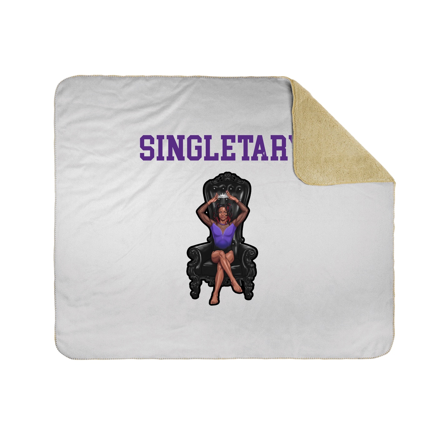 Throw Blanket — Shirsey in White