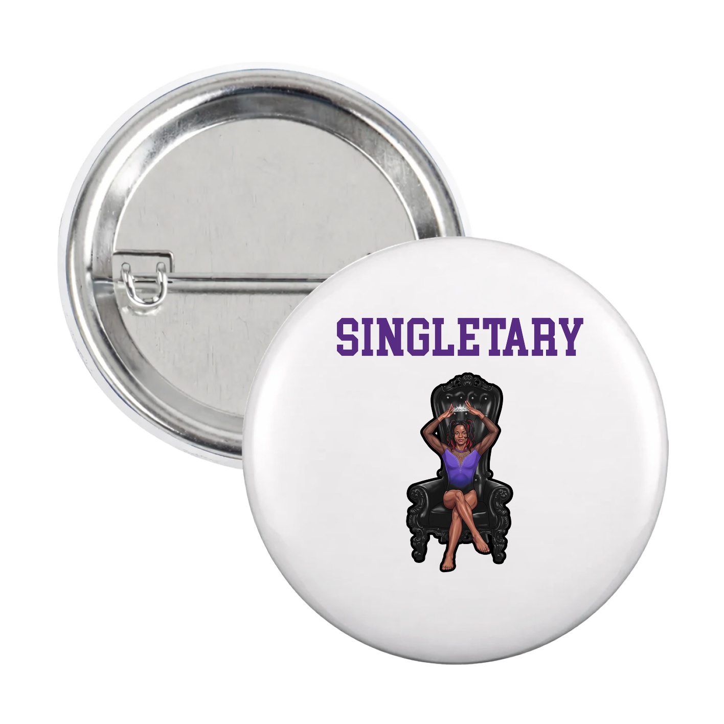 Game Day Button — Shirsey in White