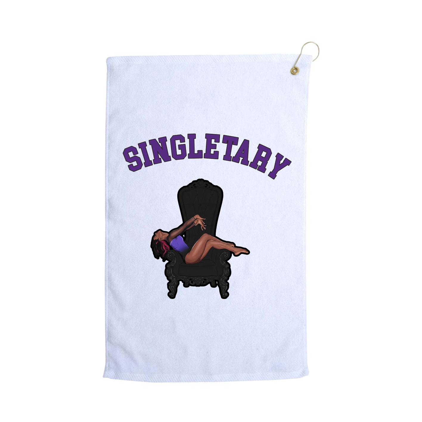 Golf Towel — Shirsey Arch in White