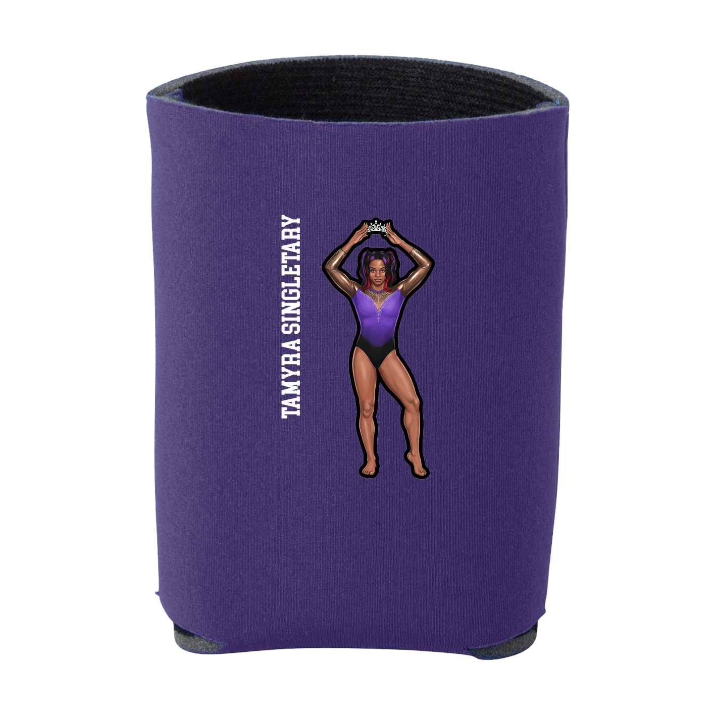 Can Holder — Name Vertical in Purple