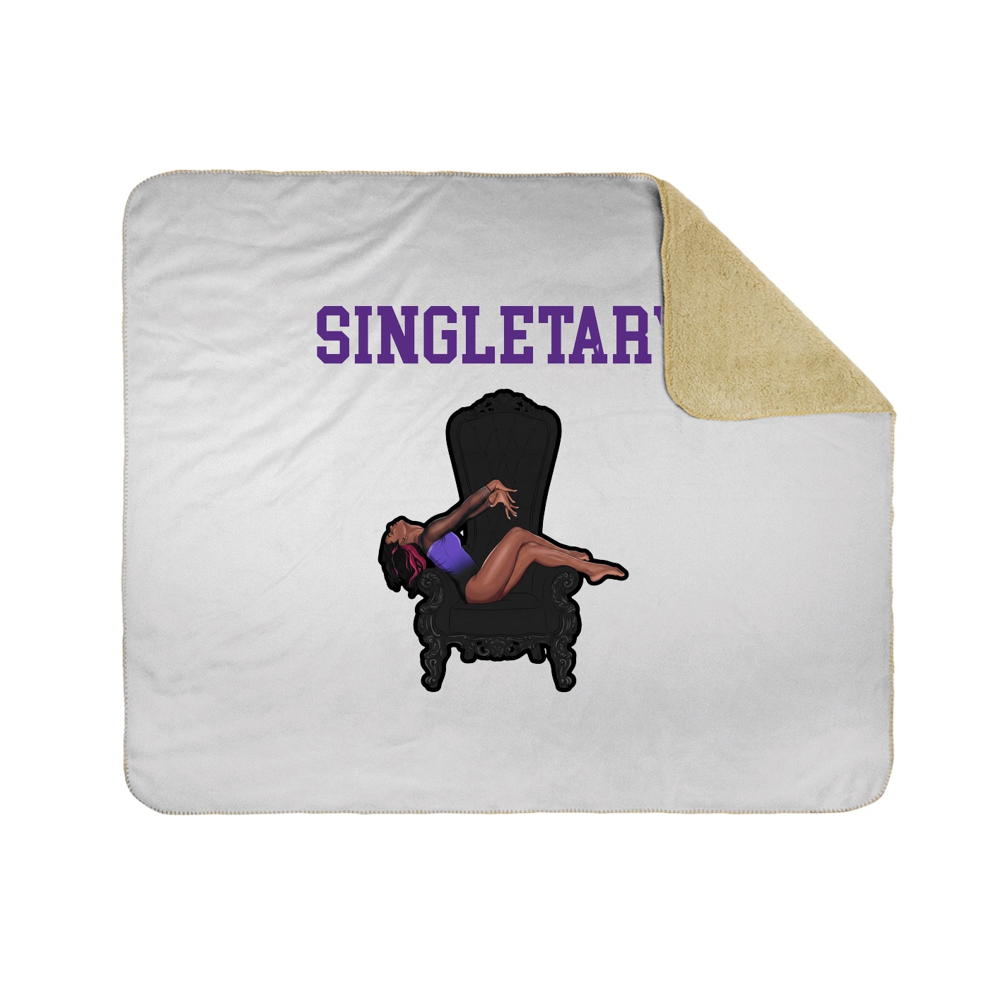 Throw Blanket — Shirsey in White