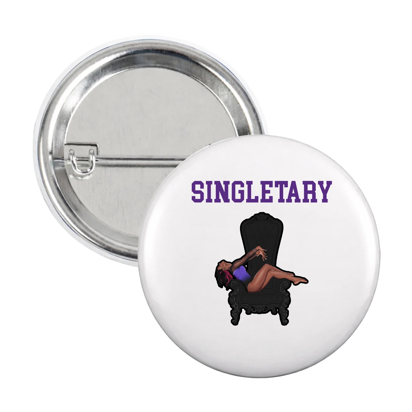 Game Day Button — Shirsey in White
