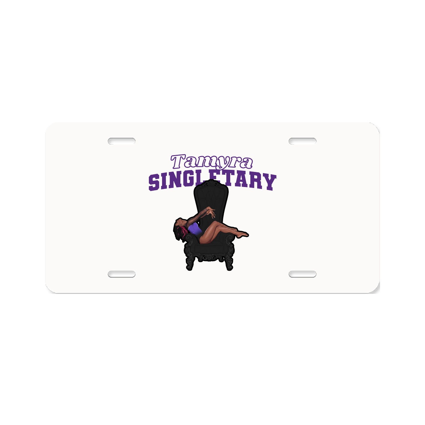 License Plate — Name Arch in Classic