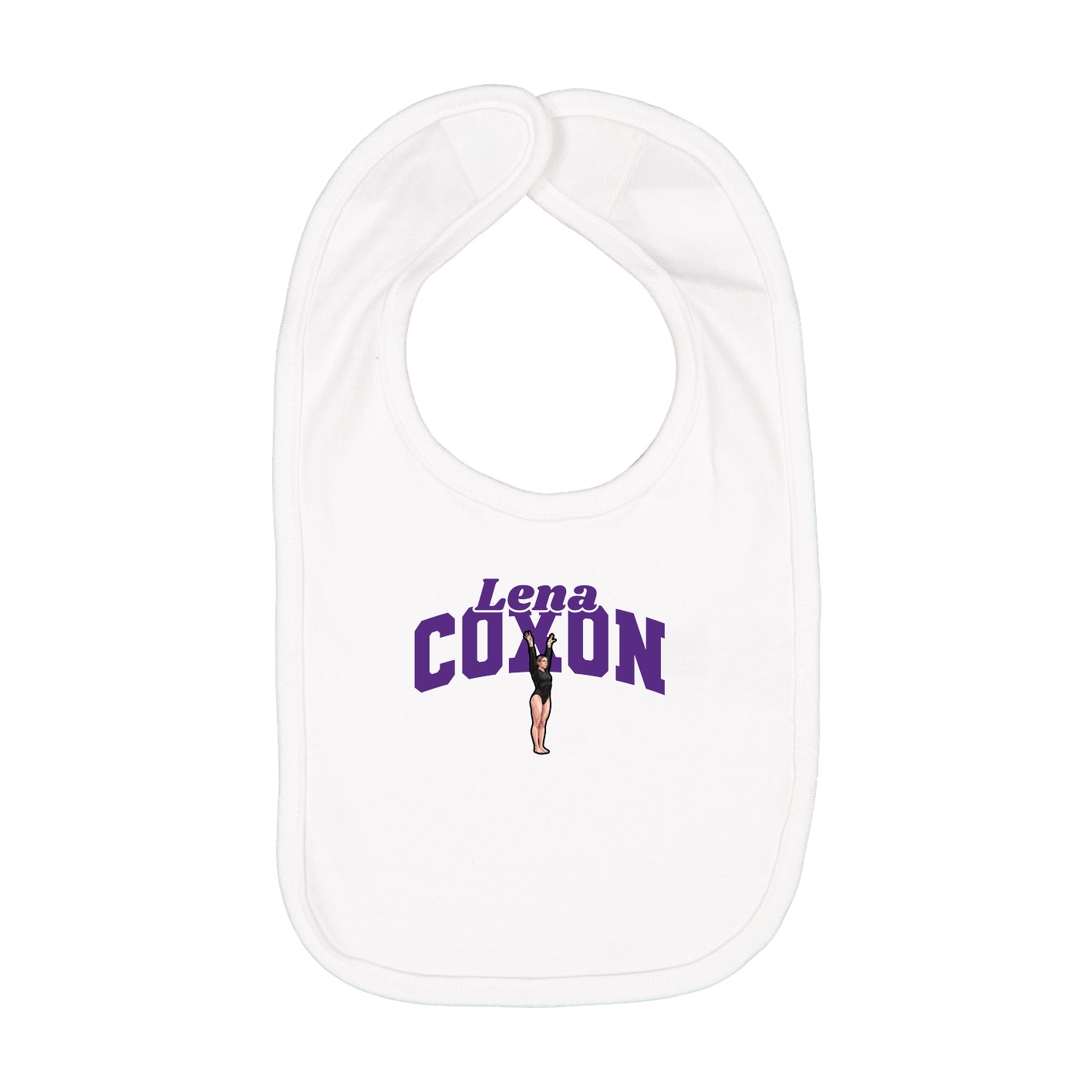 Infant Bib — Signature Arch in White
