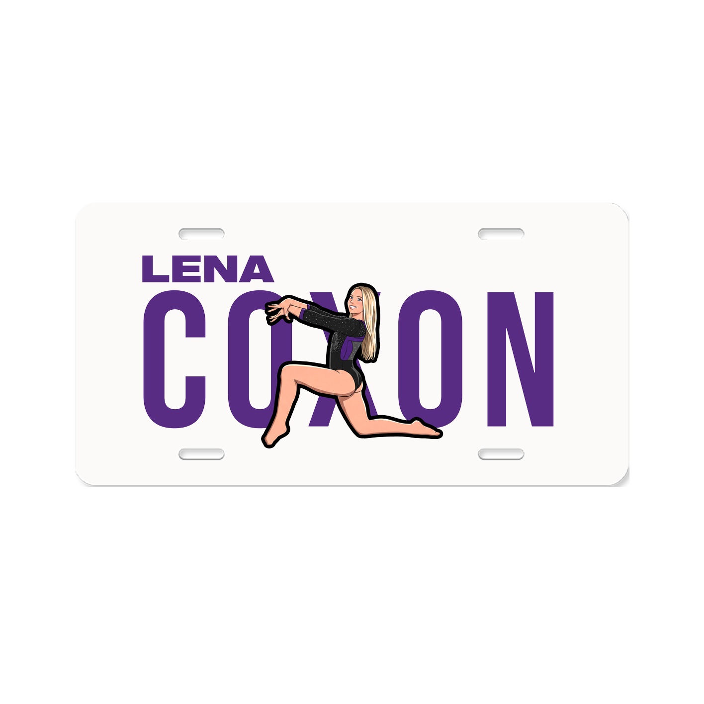 License Plate — Player Name in Classic