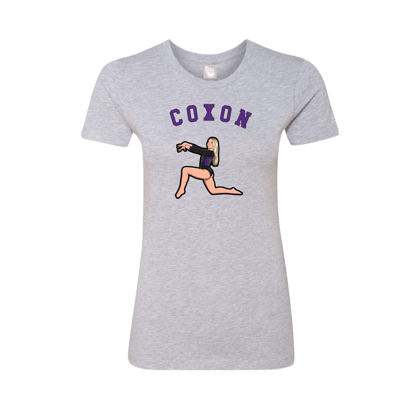 Fitted Women's Tee — Shirsey Arch in Grey