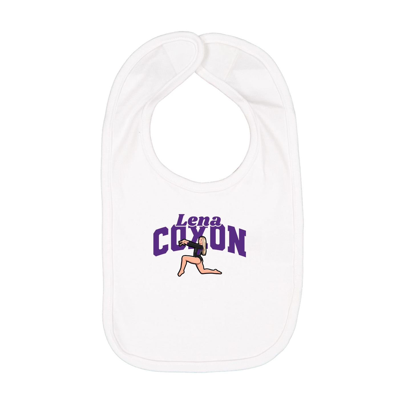 Infant Bib — Signature Arch in White