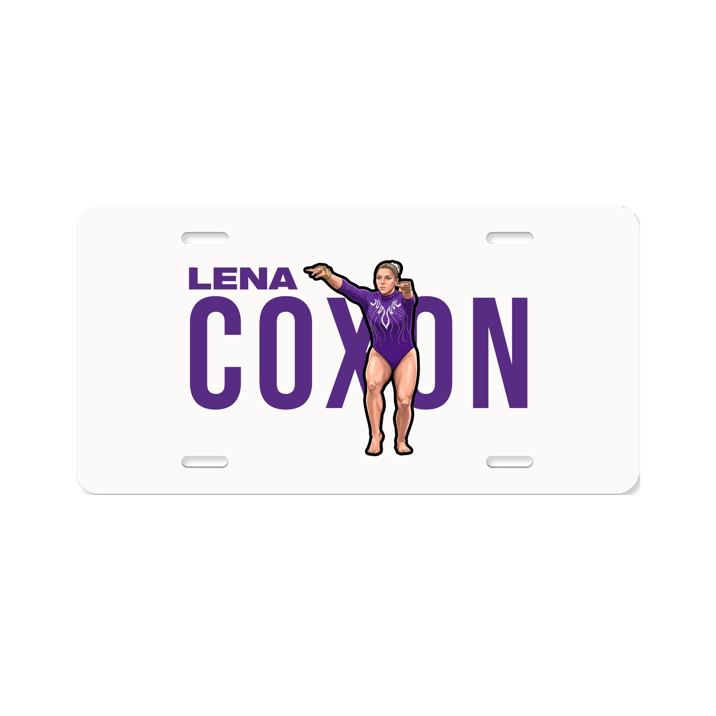 License Plate — Player Name in Classic