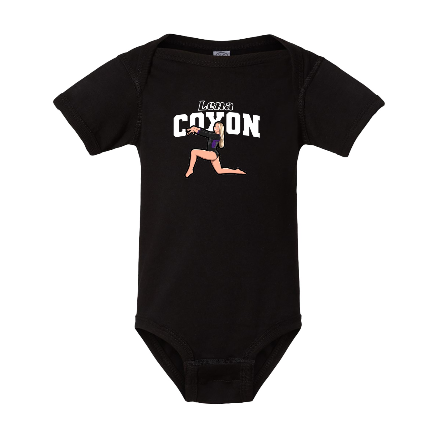 Baby Onesie — Name Arch in Black
