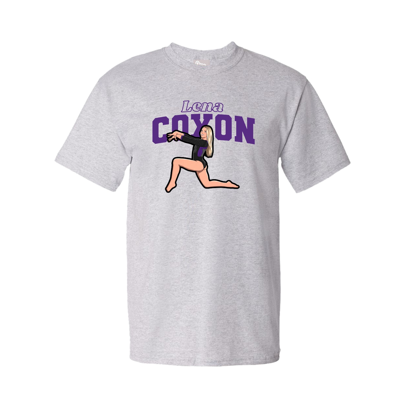 Youth Tee — Name Arch in Grey