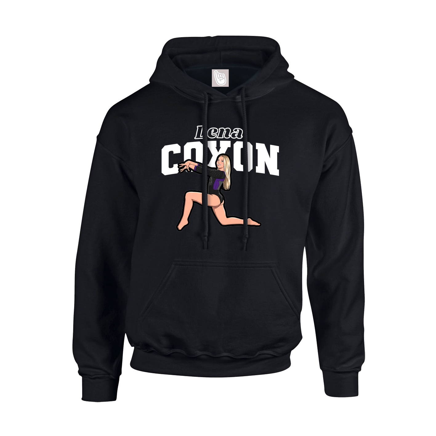 Hoodie — Name Arch in Black