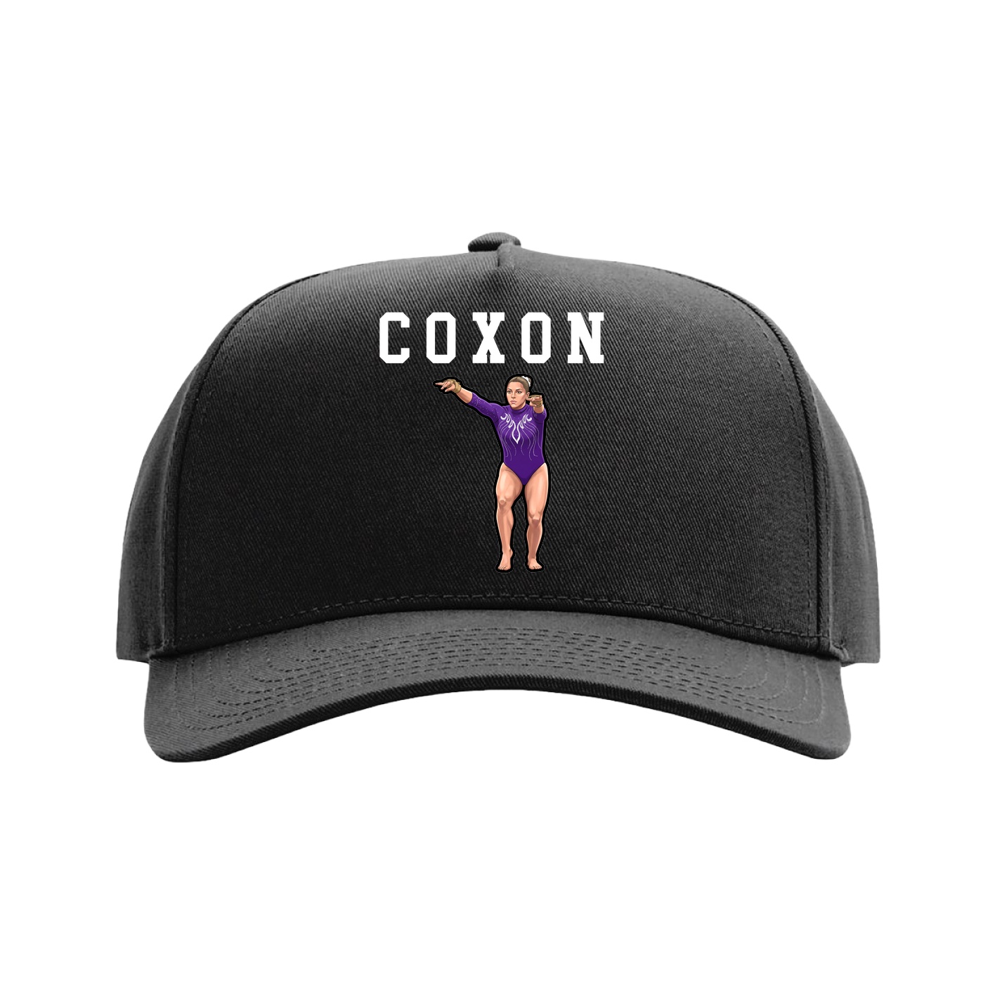 Full Fabric Five-Panel Champ Cap — Shirsey in Black