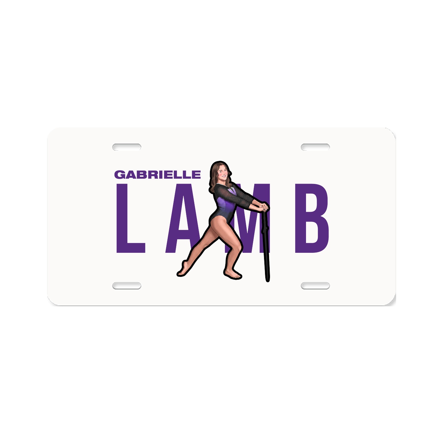 License Plate — Player Name in Classic