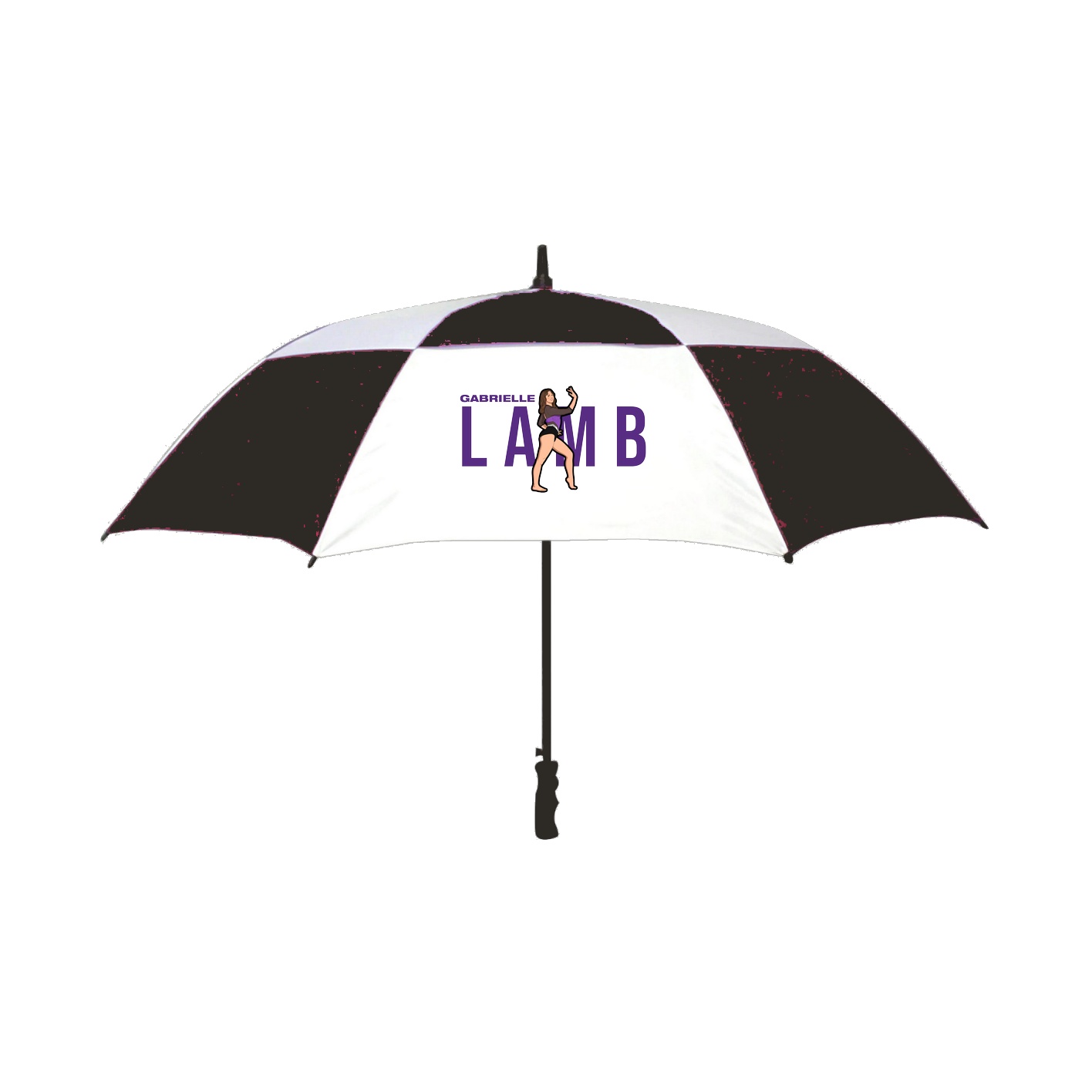 Golf Umbrella — Player Name in Black