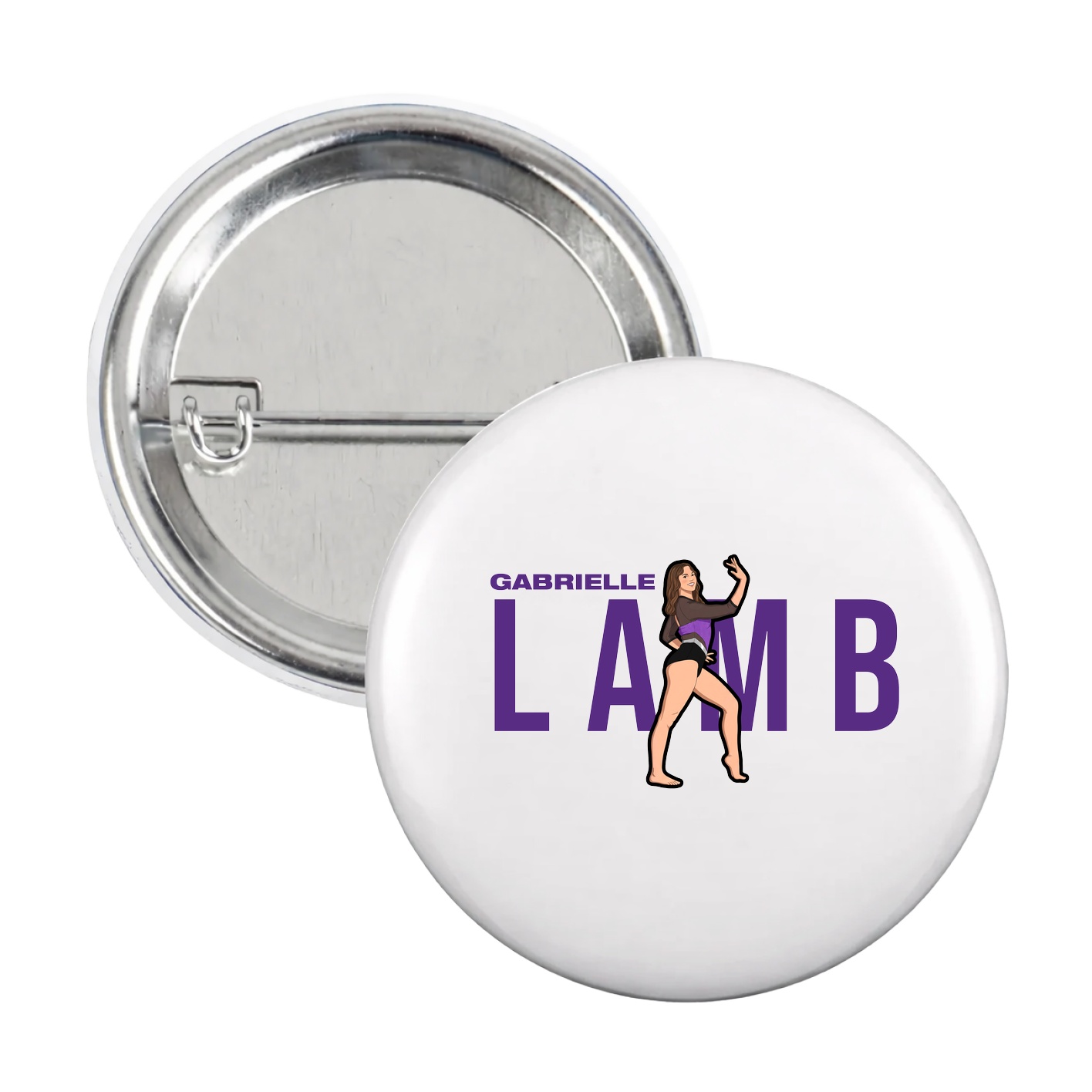 Game Day Button — Player Name in White