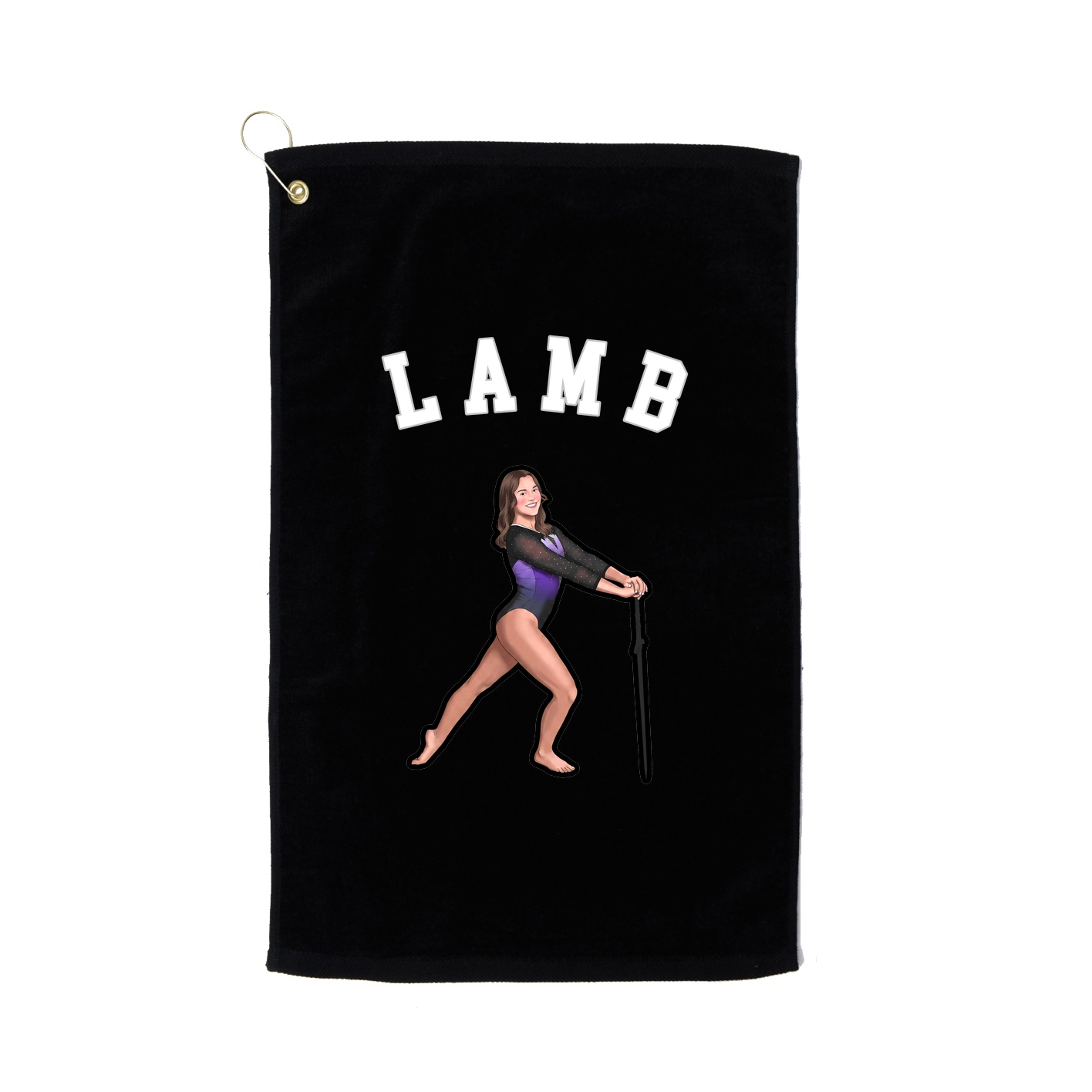 Golf Towel — Shirsey Arch in Black