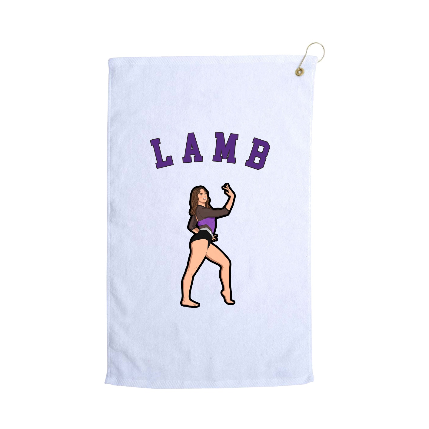 Golf Towel — Shirsey Arch in White