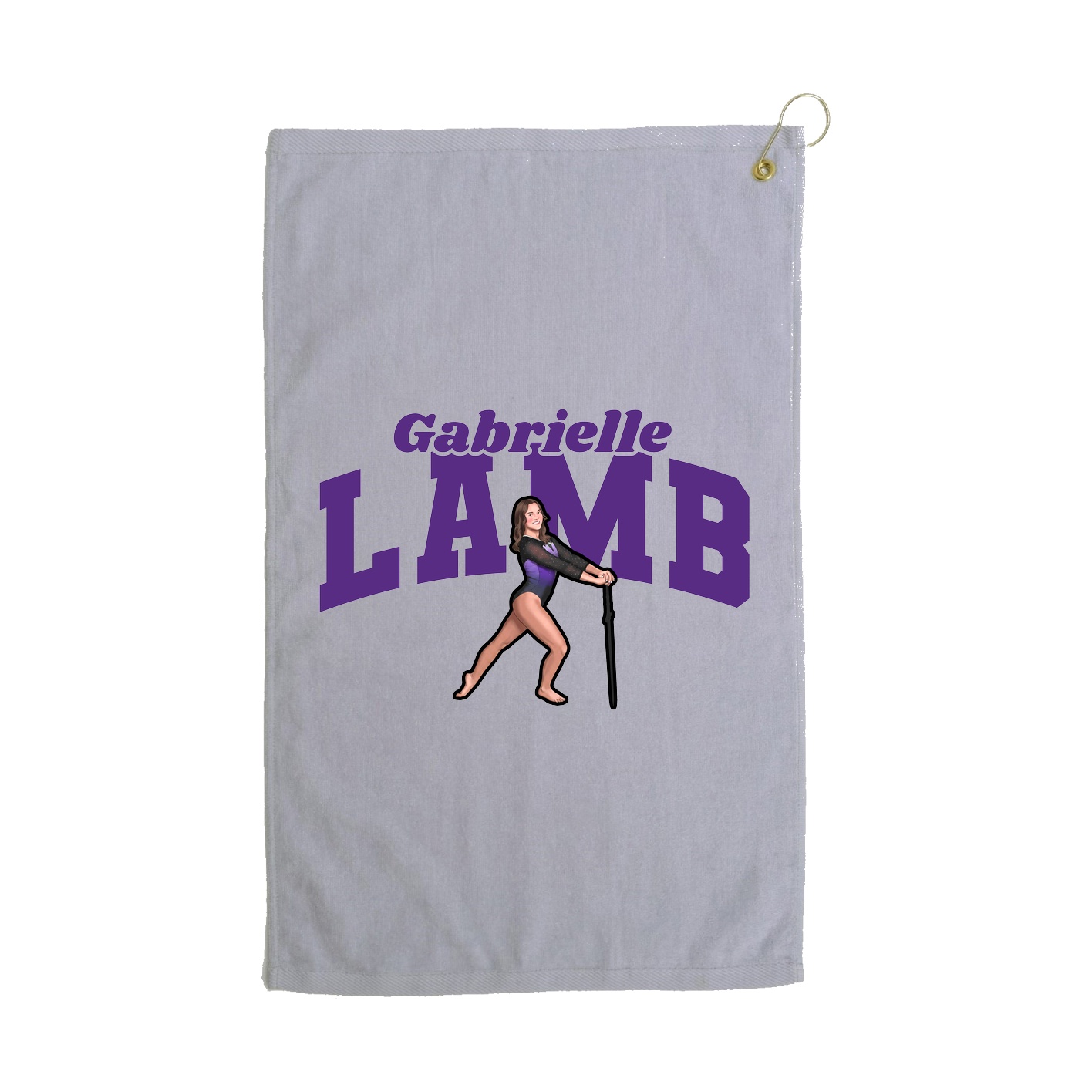 Golf Towel — Signature Arch in Grey