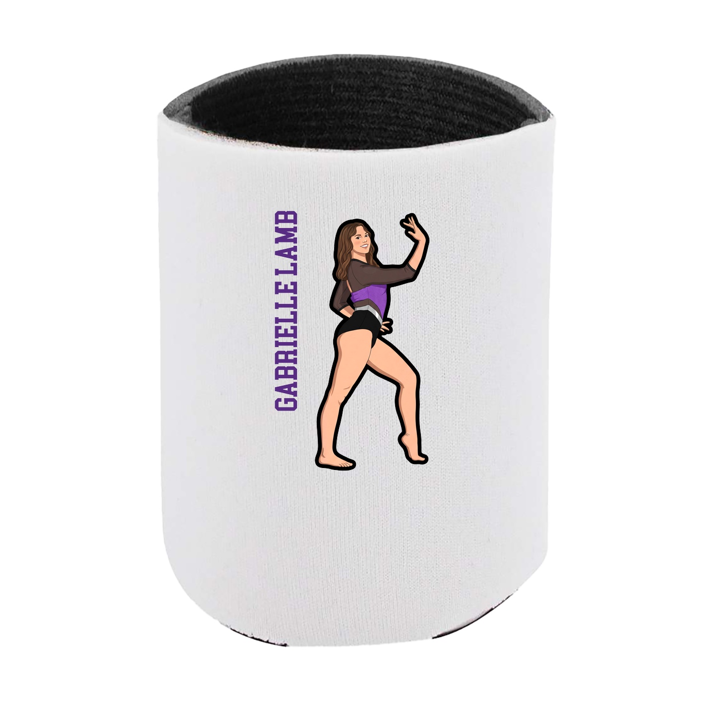 Can Holder — Name Vertical in White