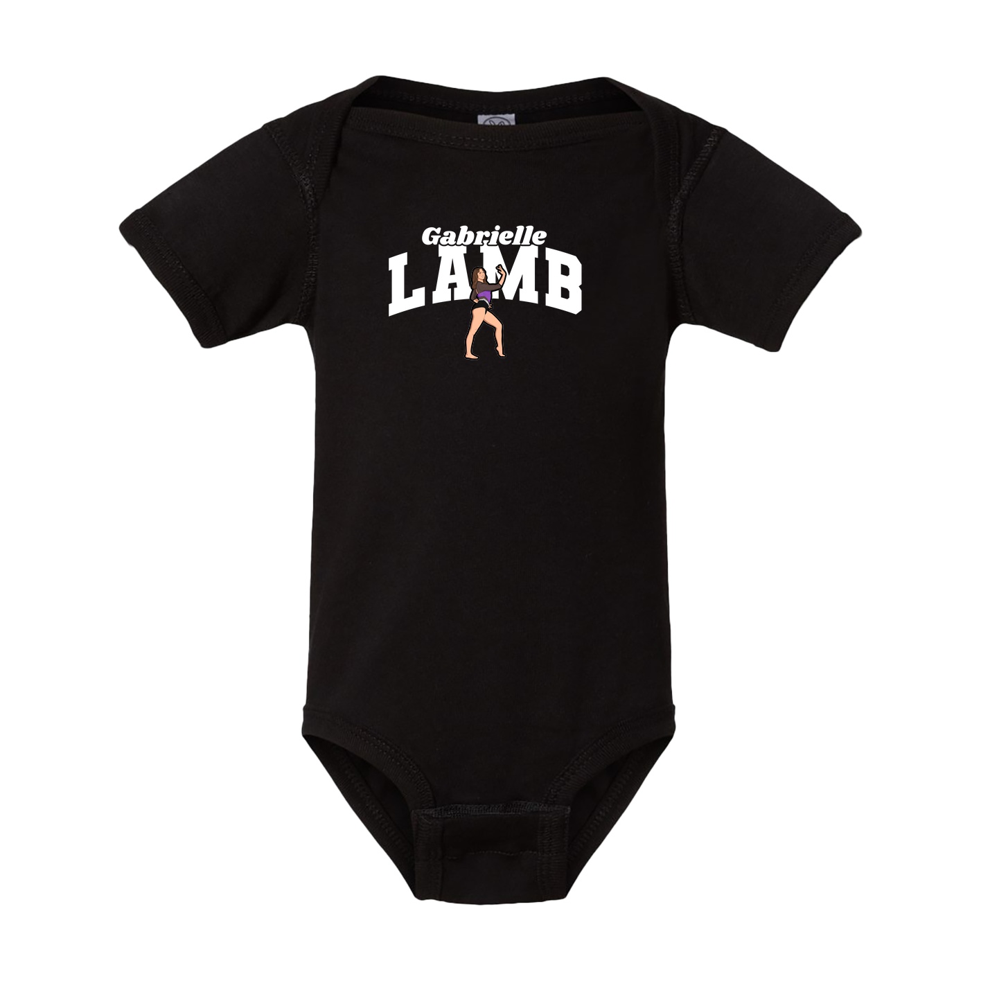 Baby Onesie — Signature Arch in Black
