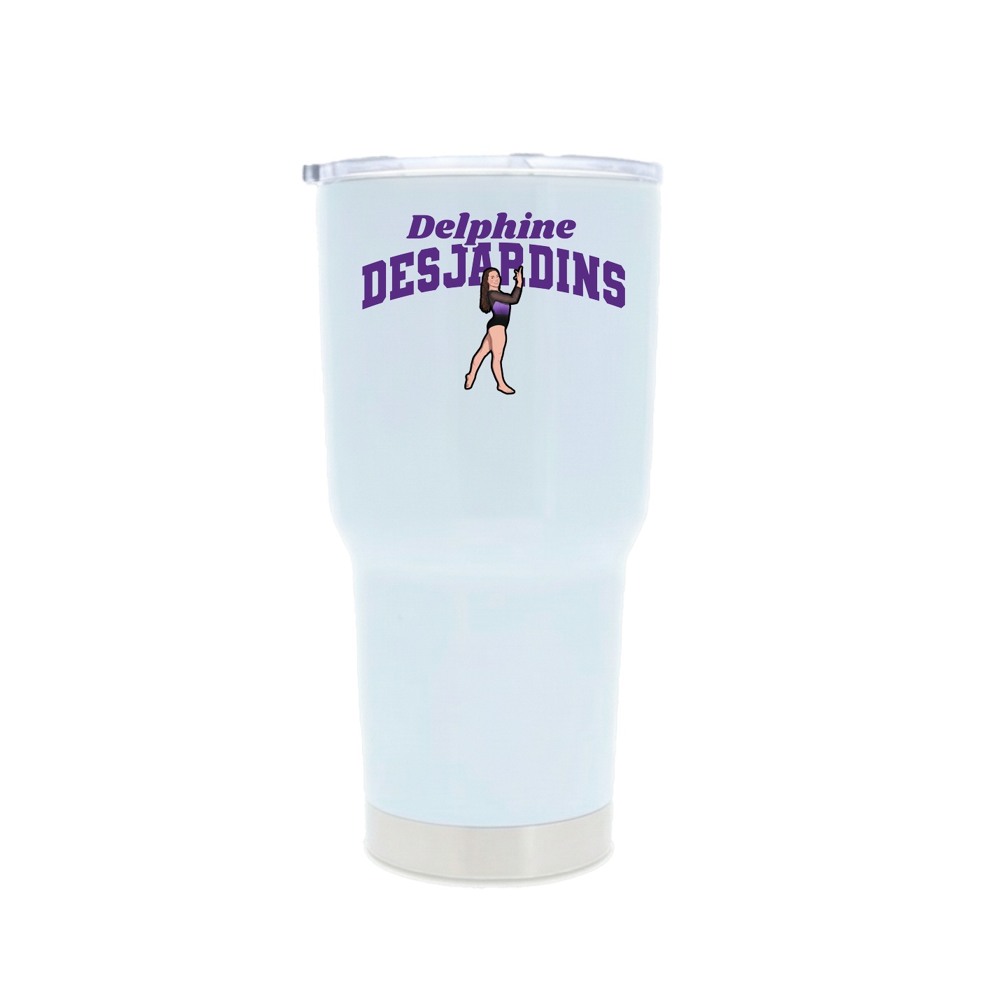 30oz Stainless Steel Tumbler — Signature Arch in White