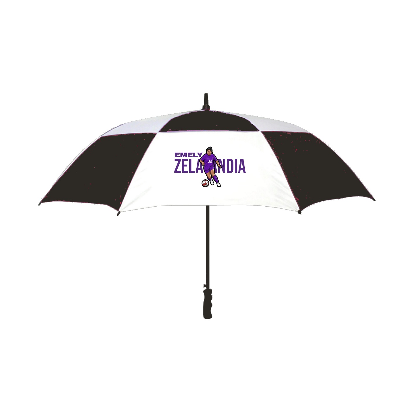 Golf Umbrella — Player Name in Black
