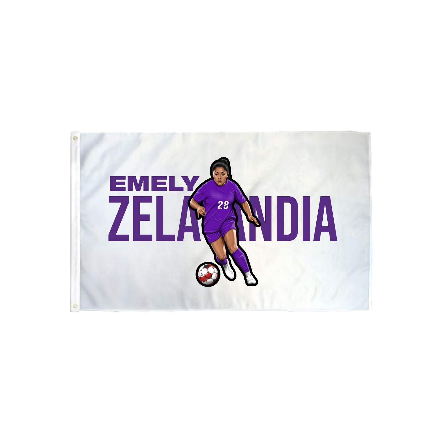 3x5 Flag — Player Name in Classic