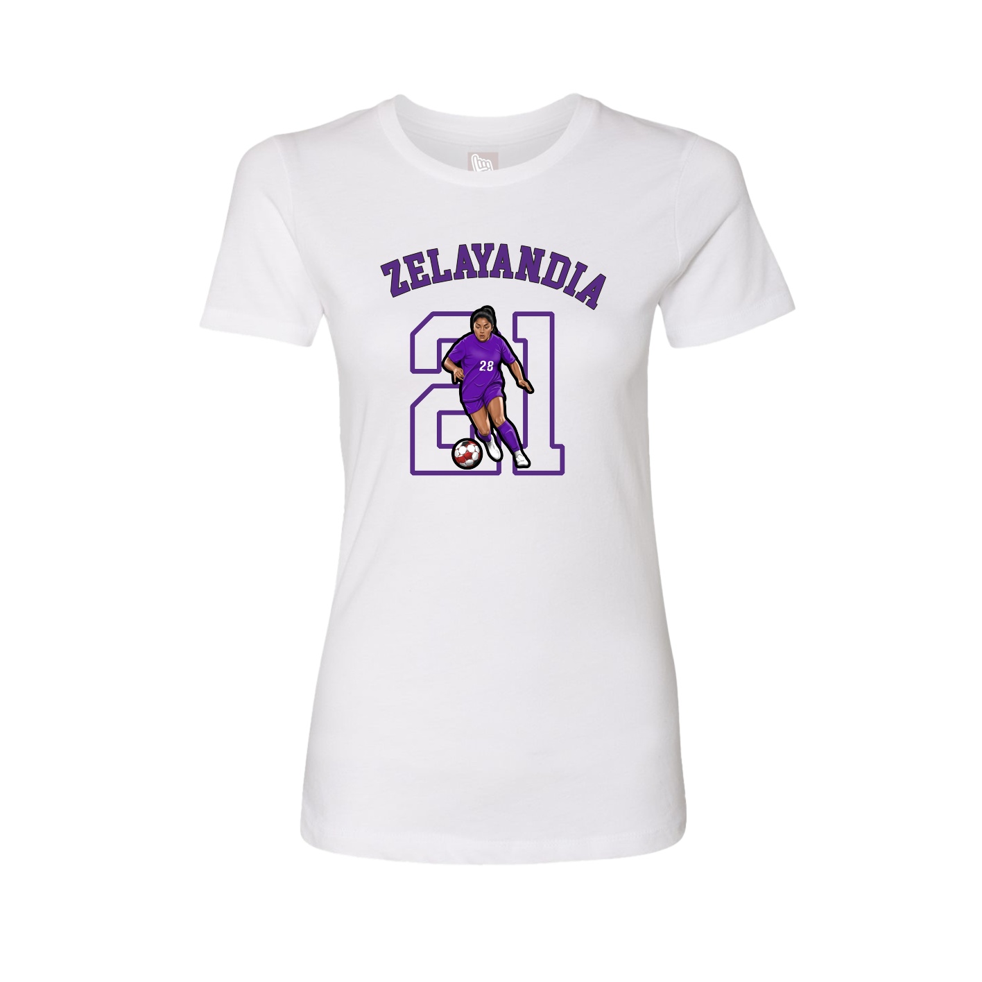 Fitted Women's Tee — Shirsey Arch in White