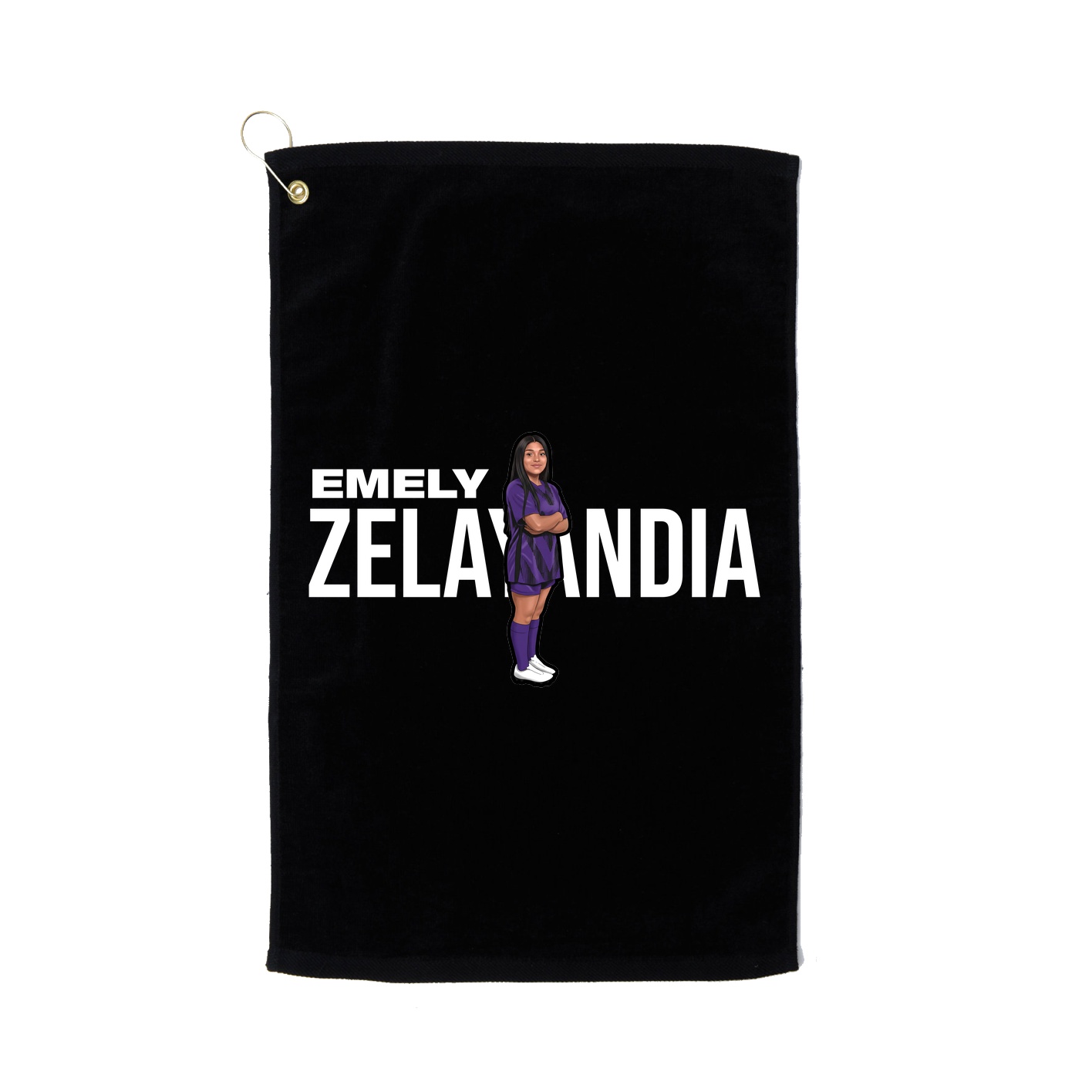 Golf Towel — Player Name in Black