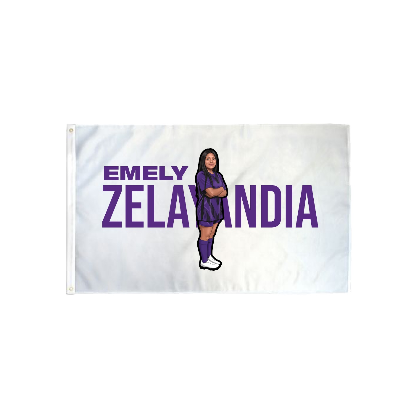 3x5 Flag — Player Name in Classic