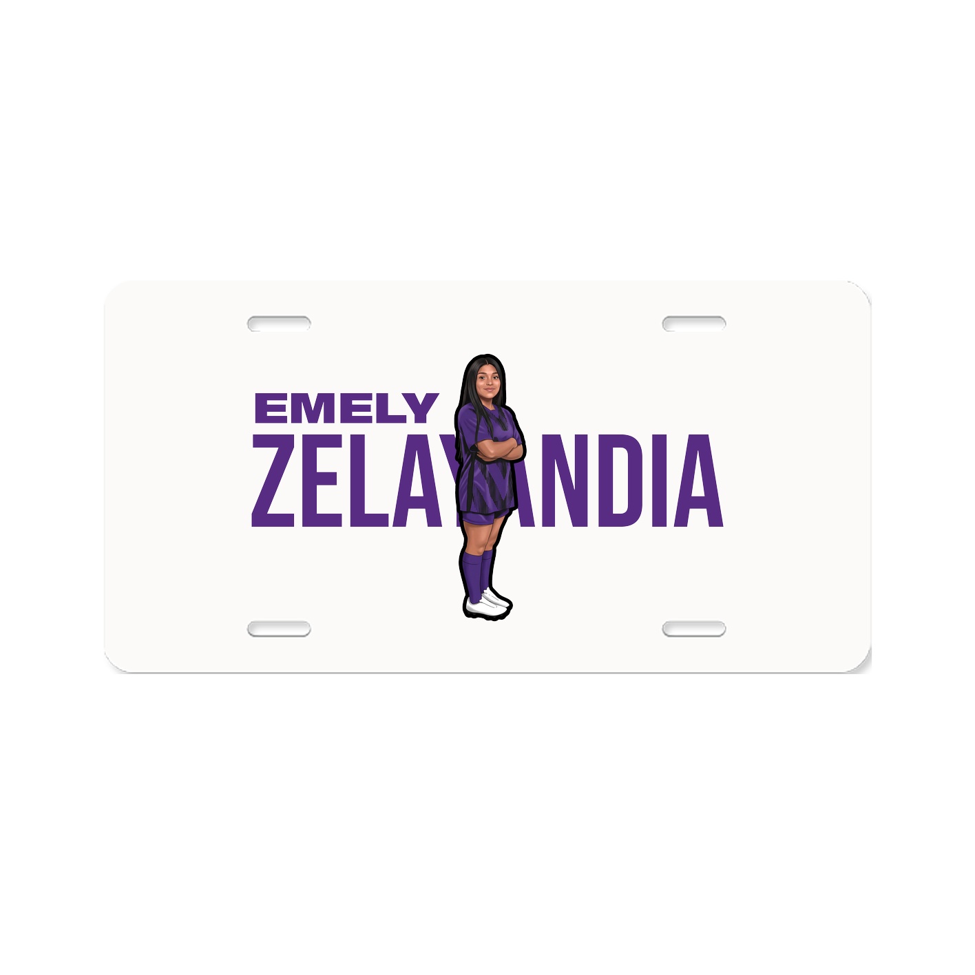 License Plate — Player Name in Classic