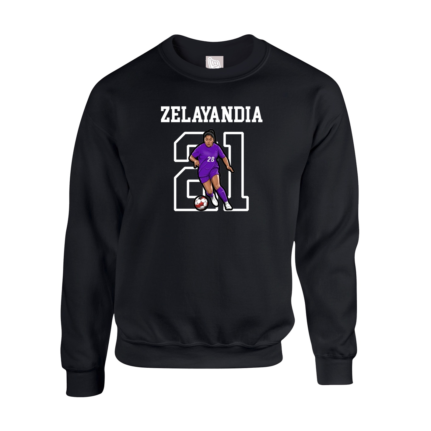 Fleece Crew — Shirsey in Black