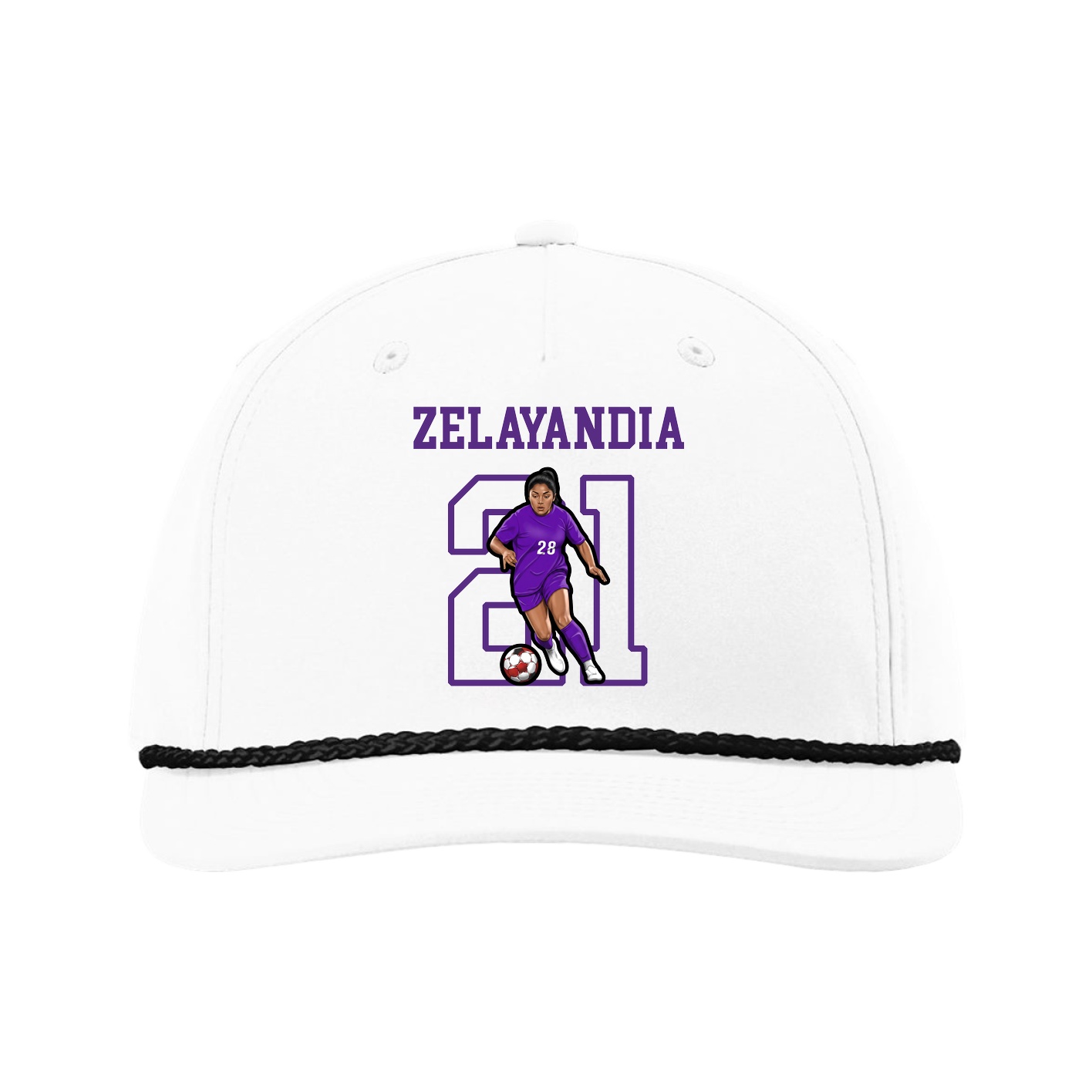 Five-Panel Classic Rope Cap — Shirsey in White
