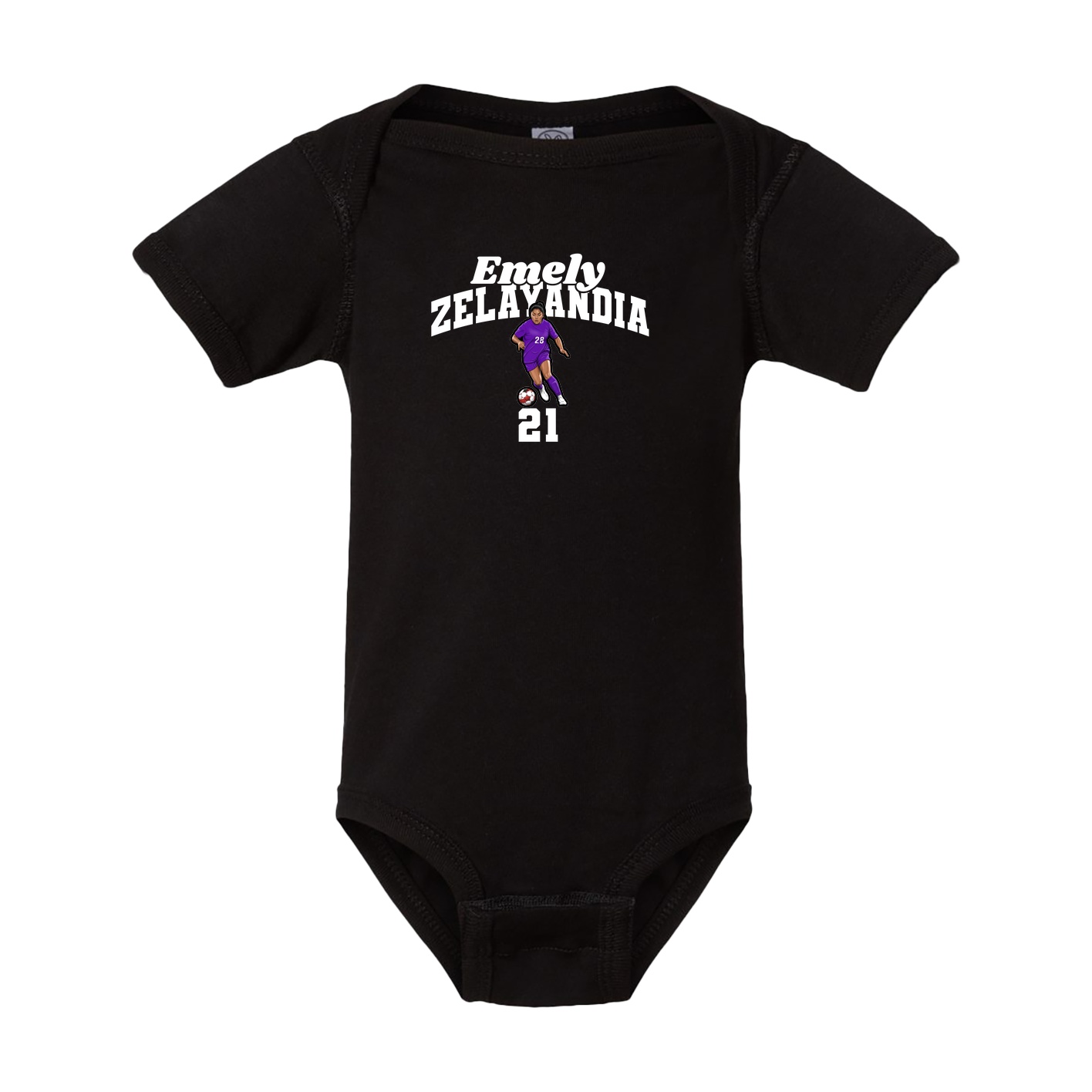 Baby Onesie — Signature Arch in Black