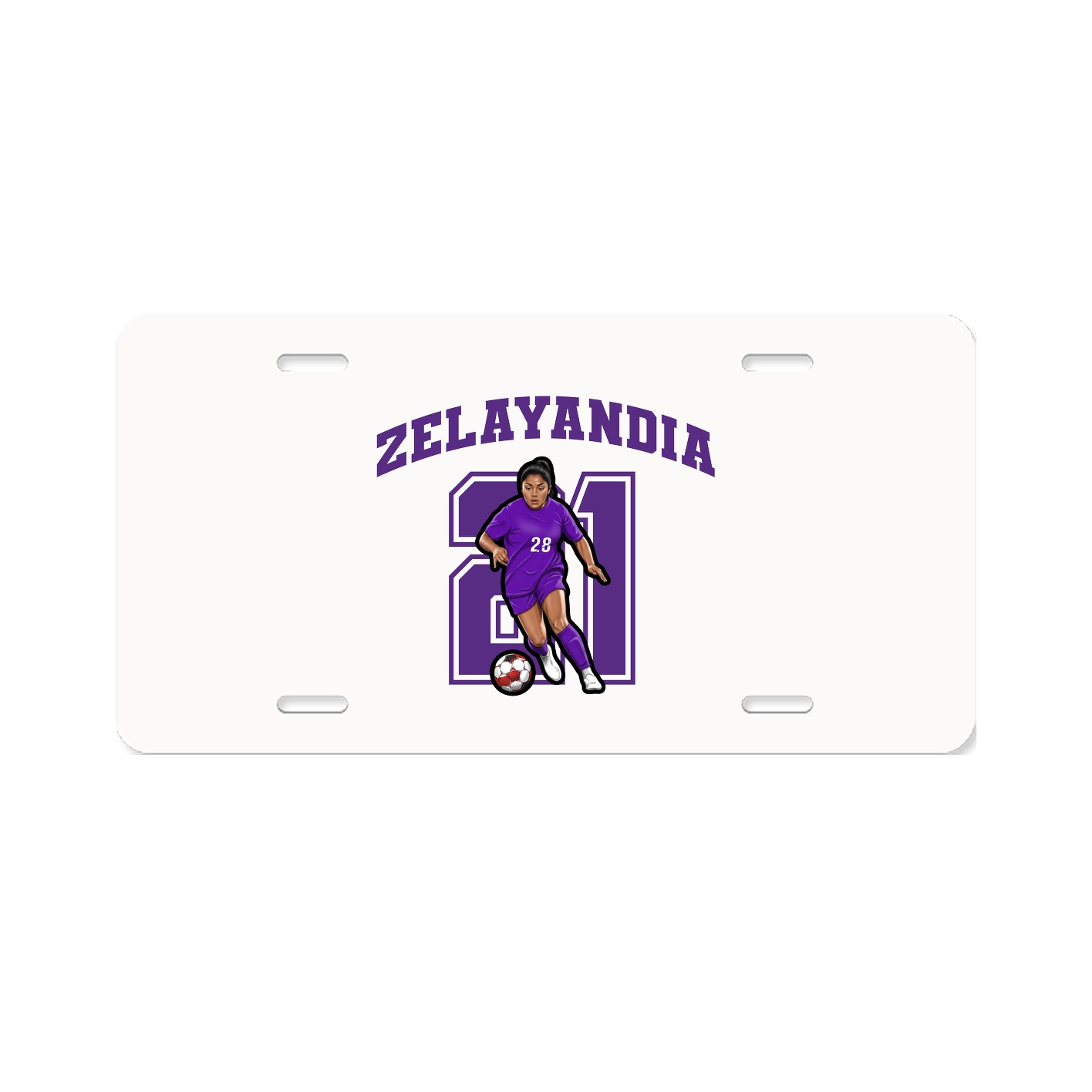License Plate — Number in Classic