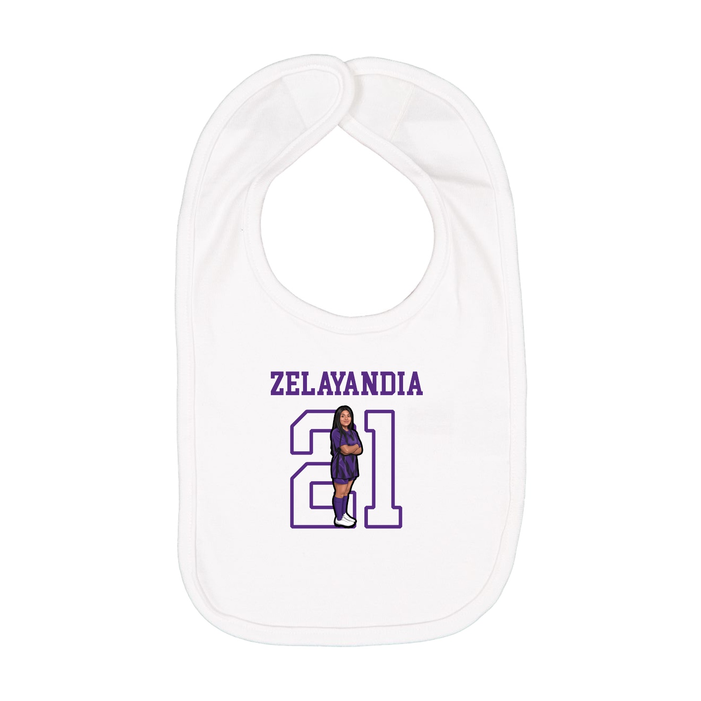 Infant Bib — Shirsey in White