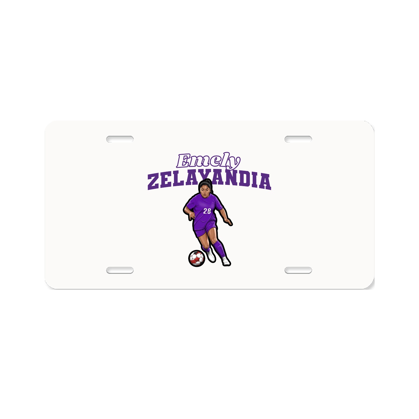 License Plate — Name Arch in Classic